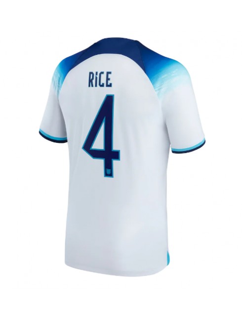 Billige England Declan Rice #4 Hjemmedrakt VM 2022 Kortermet